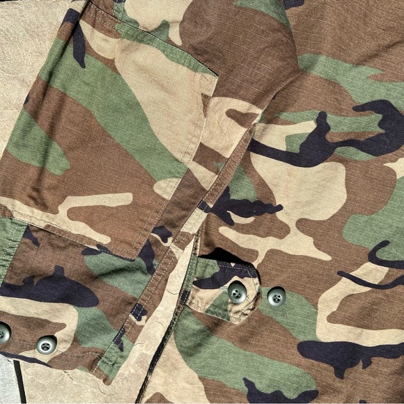 Y2K Ripstop Camo Cargo Utility Shirt Jacket - Picture 7 of 7